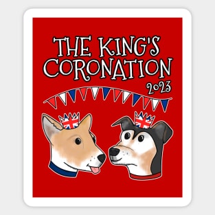 The Kings Coronation 2023 Dogs UK Flag Sticker